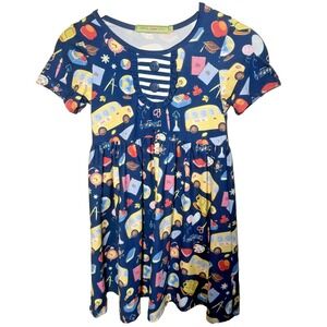 Millie Loves Lily School Days Dress Blue Multi Size 5 Ms. Frizzle Magic School